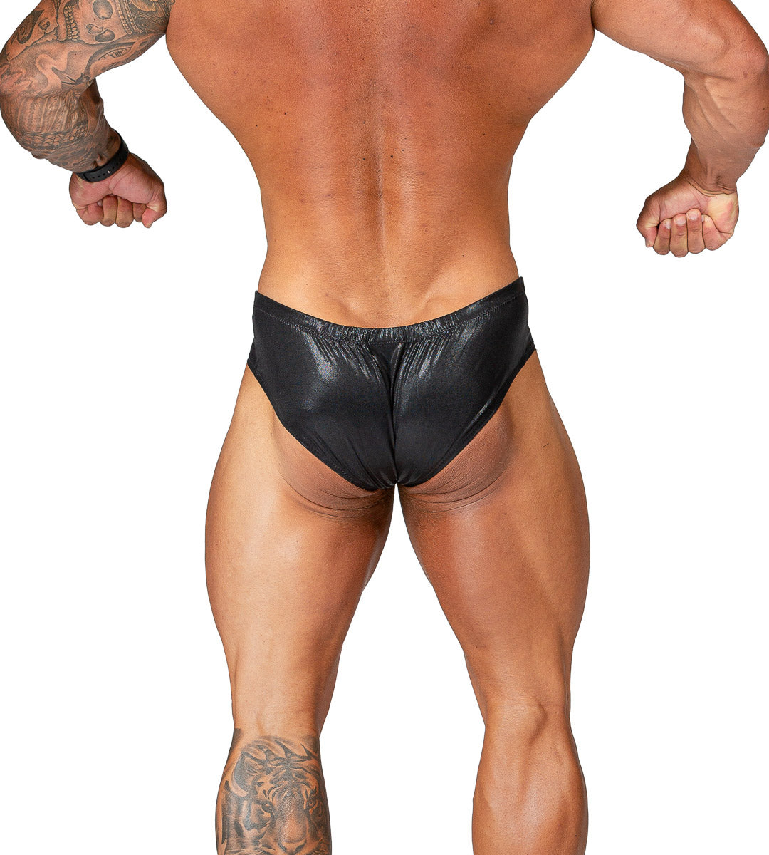 Classic Physique Posing Trunks - Metallic Black