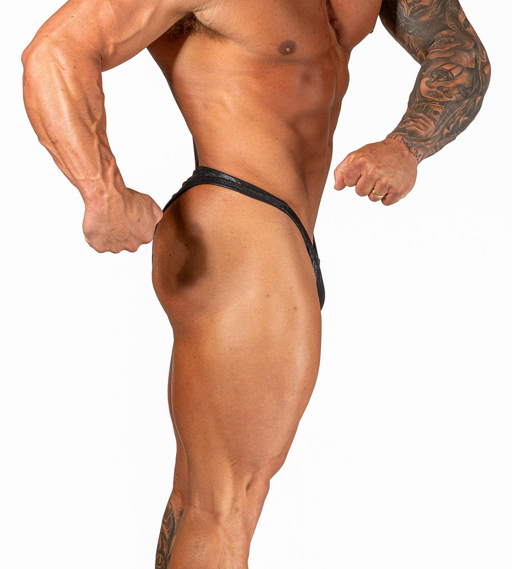 Pro Olympian Posing Trunks - Metallic Black