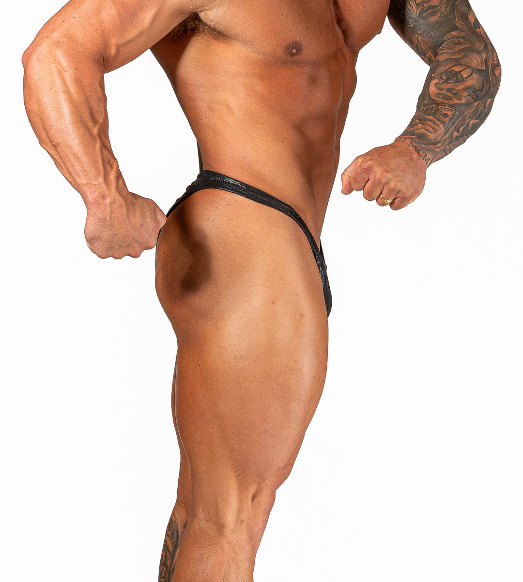 Pro Olympian Posing Trunks - Metallic Black